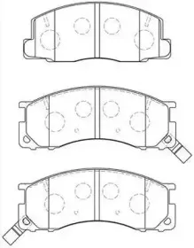 Комплект тормозных колодок, дисковый тормоз AISIN купить